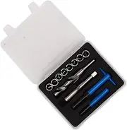 Thread Restorer Kit - High-Speed Steel Thread Repair Kit with Storage Box Automotive Rethreading Tools for Worn Threads (M16*2)