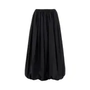 [PINKO] PINKO Poplin long balloon skirt Woman S S Black