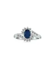 Gem Spark 14K 1.41 ct. tw. Diamond & Sapphire Ring