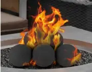 Skyflame Ceramic Fire Balls, Set of 12 Round Fire Stones Indoor Outdoor Pit 4in