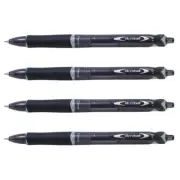 4 x PILOT BegreeN Acroball Retractable Ballpoint Pen Black 0.7mm BAB-15F-B-BG