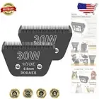 30W Wide Dog Grooming Blades - 2 Pack Compatible with Andis and Oster Clipper