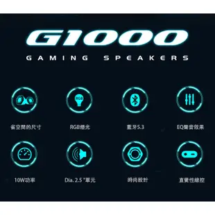 🕹現貨🕹 EDIFIER 漫步者 G1000 全音域 2.0電競藍牙喇叭 雙聲道 音樂遊戲 | SOUNDBEAT