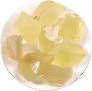 zolyet 100g Natural Citrine RAL Crystal Topaz Stone Ornaments for Home Decoration Reiki Crystal Healing Yellow 1-2cm 100g