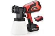 BAUMR-AG 20V Electric Paint Sprayer Cordless Air Spray Gun Kit, Lithium Battery with Fast Charger