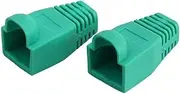 RJ45 Connector Plug Protective Sleeve Cover Cap Compatible with CAT5E/6 Cable USB Connectors Pc Case(20Pcs,Green)