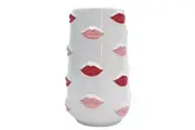 Urban Lip Flower Vase Ceramic Red Pink 16cm Decorative Shelf Home Decor