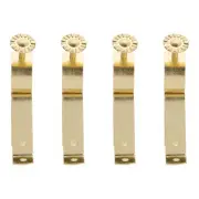 4 Pcs Curtain Rod Grommet Bracket Gold Wall Mounted Clothes Baby