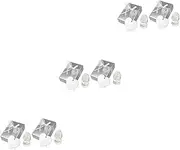 Toyvian 6 Sets Cross Crystal Ornaments Newborn Shower Present Baptism Decorations for Boys Baby Ornament Crystal Adornment Baby Shower Present