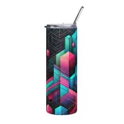 Abstract Geometric Shapes Stainless steel tumbler