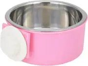 Tazon Para Perros Con Jaula, Tazon Para Jaula Colgante De Acero Inoxidable E...
