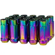 Godspeed NeoChrome 55MM Type 3 Steel Tuner Lug Nut Set 12x1.25 for Nissan Subaru (for: Nissan)