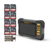 Muddy 4.3 Inch LCD Screen SD Card Reader or Viewer with 8 x Memory Card Bundle