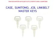 5 x S450 CASE JCB SUMITOMO LINKBELT Master Plant Excavator Digger Dumper Keys
