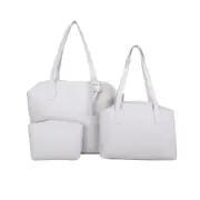 3 in 1 Fashionable PU Leather Single-shoulder Bag Women Handbag Messenger Bag with Tassel