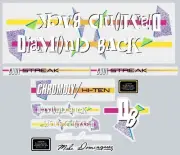 Diamond Back - 1987 Cool Streak - decal set - Old school bmx