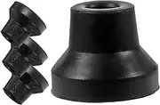 HAPINARY Crutch Rubber Feet Cane Tips Thickened Pole Tip Covers for Walking Sticks Extra Skid Protection