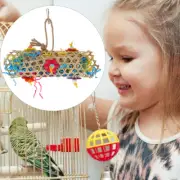 Parrot Chewing Toy Bird Colorful Toys Pet Foraging Shredder Hanging