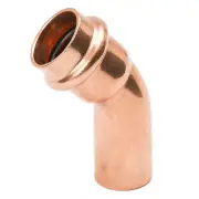Press 4" Street x 45° Degree Elbow Copper Press Fitting