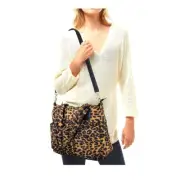 TIGERSTARS BROWN LEOPARD PUFFER TOTE BAG