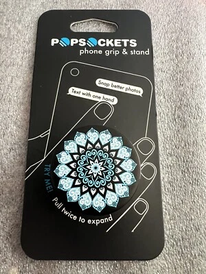 New Original Mandala Sky Black PopSockets PopGrip Universal Phone Grip Stand