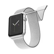 X-Doria Stainless Steel Mesh Wrist Band Strap For 40mm-38mm Apple iWatch Silver