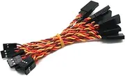 RC Helicopter Parts for Futaba JR Anti-Interference Servo 10pcs 10/15 / 30/50 / 100cm Servo Extension Cable 30 / 60core for Futaba JR Anti-Interference Servo for RC Helicopter Part/Replacement