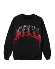 MARSHMELLO BLOODY CHROME CREWNECK SWEATSHIRT HOODIE