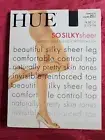 NEW Hue So Silky Sheer Control Top Invisible Reinforced Toe Black Size 4