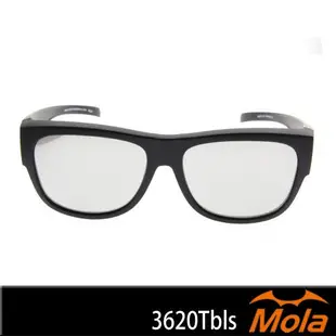 MOLA摩拉前掛偏光近視太陽眼鏡品牌 套鏡 UV400 男女 3620Tbls