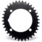 ALUGEAR Aero Oval 1x 104 BCD MTB Chainring. Black