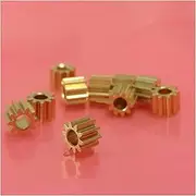 Motor gear, motor brass pinion gear Motor Gear, Brass Pinion Gear,10PCS 0.5M 10T 3MM Hole Copper Gears Accessories 3mm Close-fitting Brass Pinions G-S (Hole Diameter : 3mm, Number of Teeth : 10 Teeth)