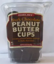 TRADER JOE'S DARK CHOCOLATE PEANUT BUTTER CUPS 16-OZ BOX