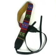 New Vintage Style Multi-Color DSLR Camera Shoulder Strap 70s Retro Hippie Design
