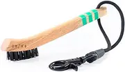 Green Swing Hickory Golf Brush | Wooden Groove Cleaner | Clip to Bag | Great Golf Gift