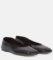 [The Row] The Row Square leather ballet flats AU 4.5 black