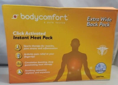 NEW bodycomfort a pure source extra wide deep heat therapy back pack