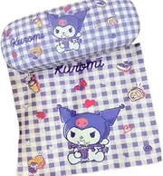 [Generic] Cute Eyeglasses Case, Hard Shell, Purple Gingham Print