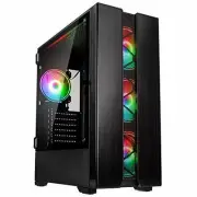 Kolink Phalanx V2 ARGB Midi-Tower - PC case - Tempered Glass - Black