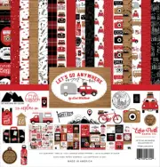 Echo Park Paper LET'S GO ANYWHERE 12x12 Scrapbook Cardstock Collection Kit