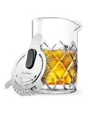 [FINAL TOUCH] Yarai Cocktail Mixing Pitcher Container With Strainer 400ml in Clear
