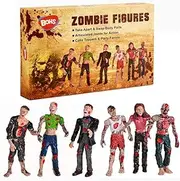 BOHS Zombie Action Figures Gift Package - Scary Toys for Boys and Girls - 4 Inches - Pack of 6