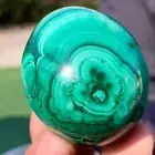 203G Natural glossy Malachite egg transparent cluster crystal mineral sample
