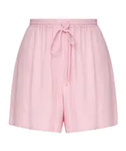 elastic-waist drawstring mini shorts 44,38,42 Pink
