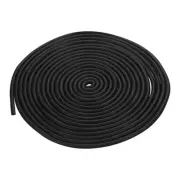 10mm x 10 Meters Foam Weather Stripping Door Seal for Instruments - Black