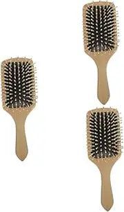 MERRYHAPY 3pcs Scalp Massage Comb Scalp Massage Brush Hair Cutting Umbrella Cape Scalp Massager Comb Hair Slicking Brush Skull Stationary Hair Brush Comb Brush for Curly Hair Combs Wooden