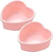 Dootafy Mini Heart Cake Pan, 4 Inch Silicone Heart Cake Mold Baking Pan 2 Pack Nonstick Heart Shaped Molds for Valentine’s Day Anniversary Birthday Cake Snack Tart Muffin Cupcake Cheesecake Baking