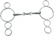 GARENDE Stainless Steel Continental Bit Full Cheek Snaffle Bit Horse Tack Professionals