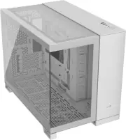2500X Small-Tower Matx Dual Chamber PC Case – Panoramic Tempered Glass – Reverse