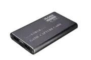 4K HDMI Recording Box USB3.0 Driver-free Game Broadcaster Microphone HD Capture Card-Black